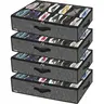 4 pack under bed shoe storage compartment wardrobe under bed shoe storage bag with sturdy side walls and reinforced handles Organiser Racks Set