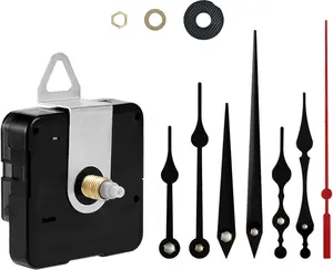 Clock Mechanism Replacement  Operated Silent Clocks Kit Include Clock Hands Second Hand DIY Repair Parts Shaft Length 16mm(20/32 inches)
