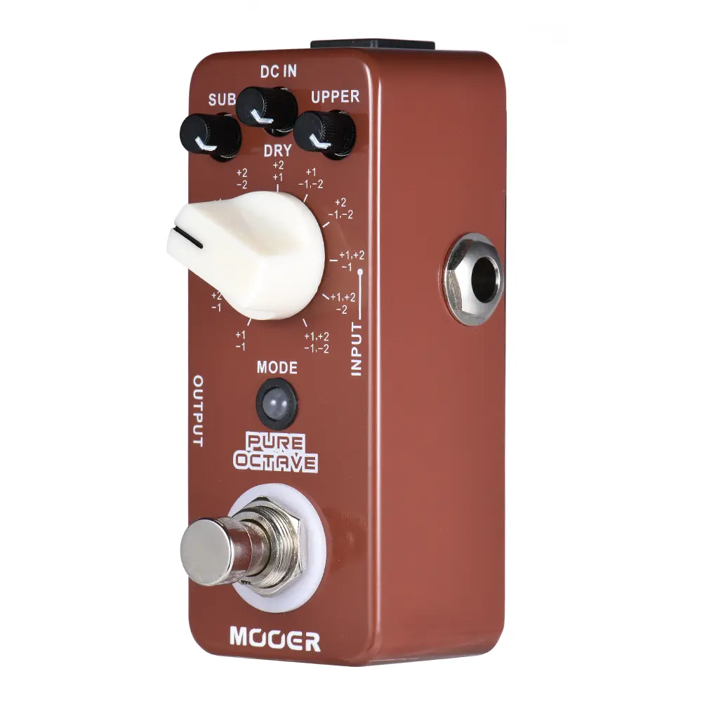 MOOER PURE OCTAVE Electric Guitar Effects Pedal Precise Polyphonic Octave Distortion with 11 Modes Effects Effect Pedal
