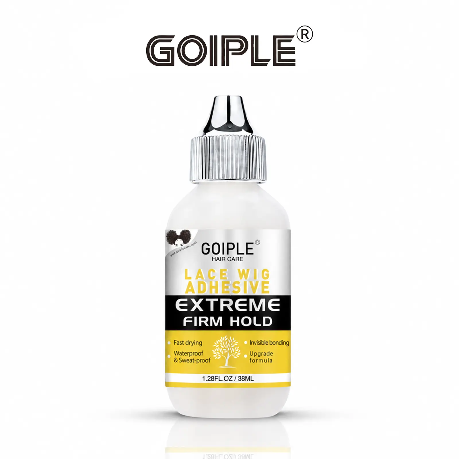 Goiple Lace Front Wig Glue, Waterproof Adhesive with Strong Hold & Fast Drying, Invisible Natural Finish