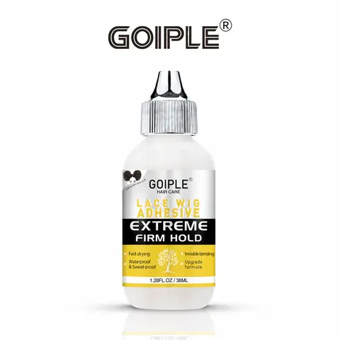Goiple Lace Wig Adhesive - 38ml (1.28 fl oz) Hair Care Bottle, Waterproof Wig Glue, Strong Hold, Fast Drying, Invisible Natural Finish