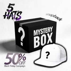 Mystery Hat Box 5-Pack- Five Randomly Picked Flat Brim Trucker Hats - Mystery Birthday Gift, Friend Gift,Christmas gifts， Mystery Box Challenge