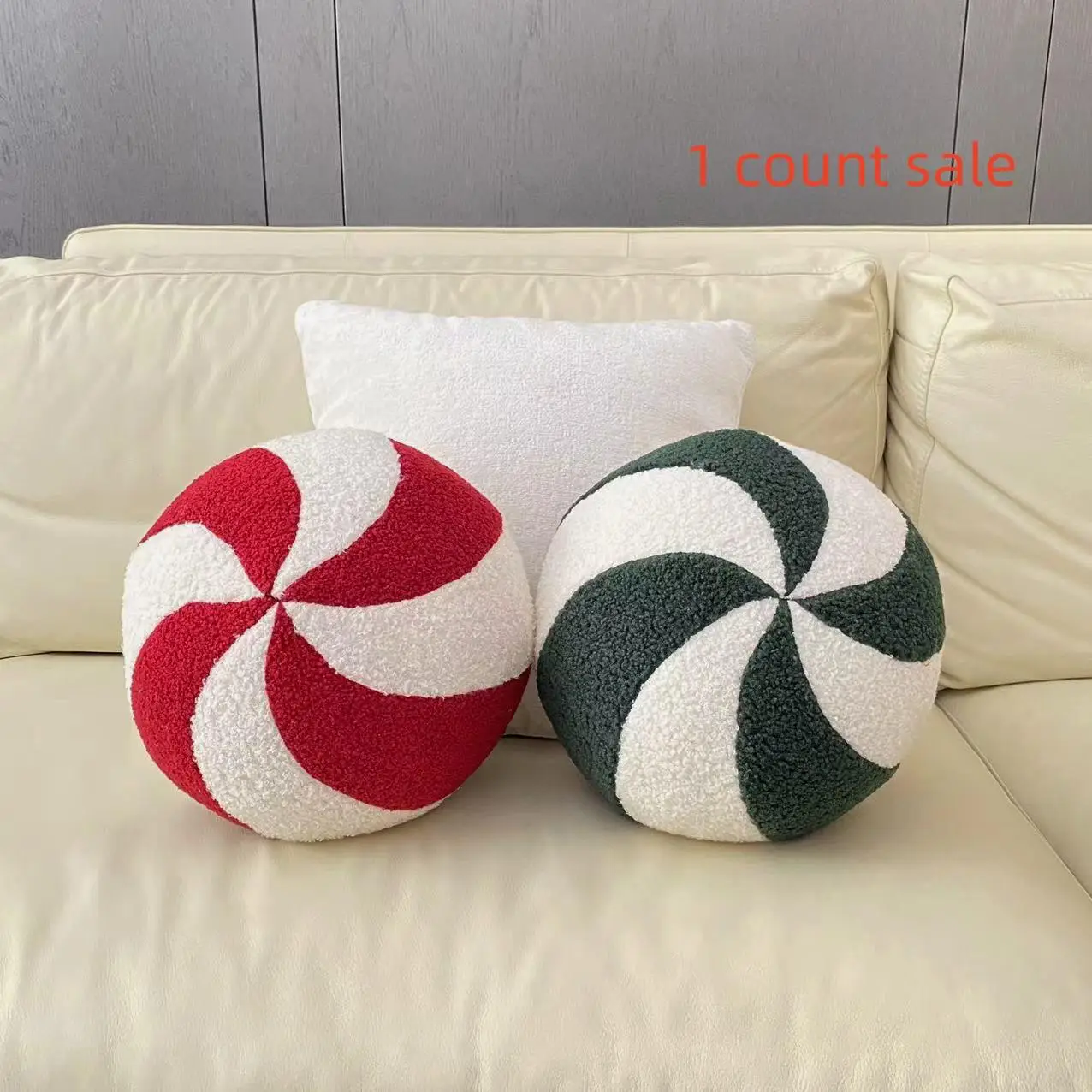 Cute Candy Ball Shaped Throw Pillow, 1 Count Soft Comfortable Throw Pillow, Decorative Cushion for Home Sofa Bed, Home Decor, for Room Decor