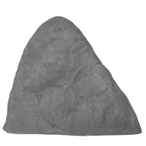 360 stand Weatherproof Granite Grey Monument-Shape Fiberglass Artificial Rock, Outdoor Garden Decor with Natural Look, Easy Reposition, Fixture-Hiding Function (Model QI004607)