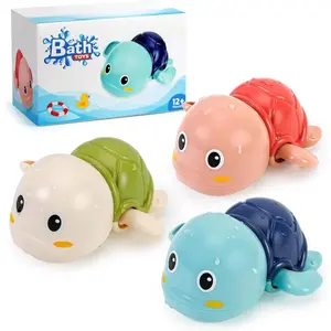 Bath Toys for Toddlers 1-3, Cute Swimming Turtle Bath Toys for 1 2 Year Old Boy Girl Gifts, Water Pool Toys for Baby Toddler Toys Age 1-4, Wind-up Infant Bathtub Toys, 3 Pack