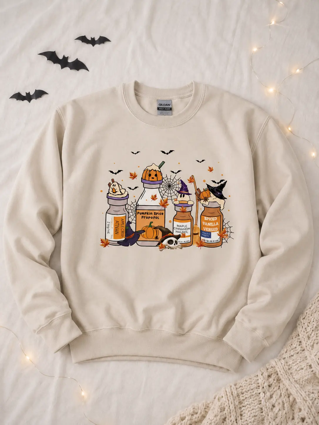 Halloween Nurse Sweatshirt or T-Shirt, Halloween Nurse Pills Shirt, Pumpkin Spice Propofol, Halloween ICU Nurse Shirt, Fall Nurse Gift, Spooky Nurse Sweatshirt - TrendWear USA