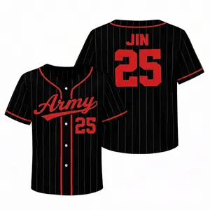 Baseball Jersey, Bangtan Jersey Shirt, Members Kpop Gift for Army, Kpop Lover Gift, Concert Outfit