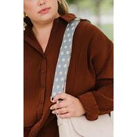 dusty blue with alabaster dots