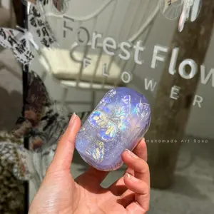Handmade Art Gem Soap – Stunningly Beautiful for Radiant Skin, Perfect for Sensitive Skin & Eco-Conscious Self-Care Lovers! Perfect Gift - 80g #GorgeousGlow #Butterfly