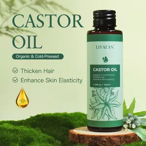 LIYALAN Castor Oil - Vegetable oil, hair care, skin care,Moisturizing, used for skin care, hair care, whole body massage