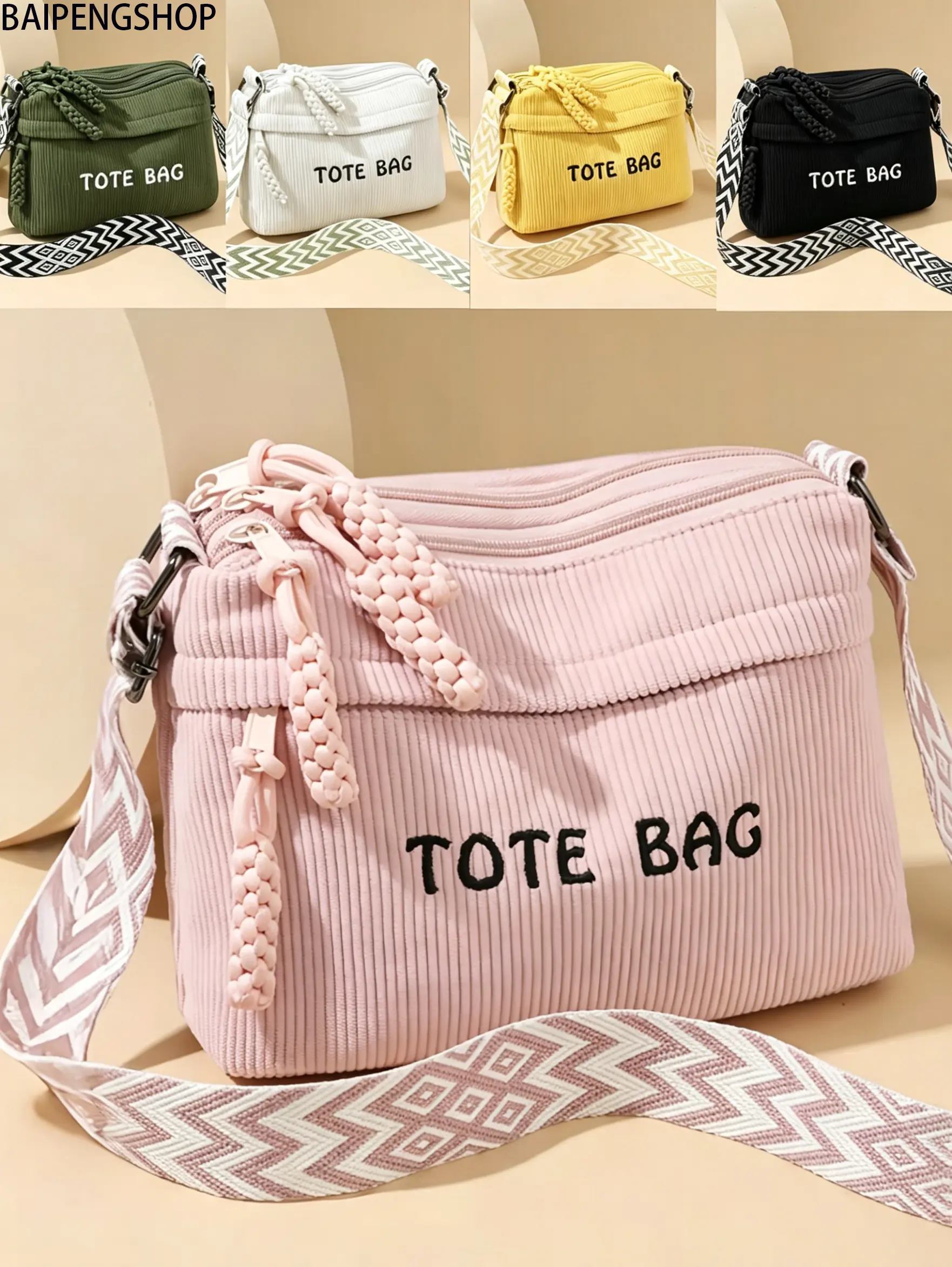 Women's Niche Design Woven Wide Strap Crossbody Bag, Stylish Casual One Shoulder Messenger Bag, Adjustable Lightweight Portable Classic Shoulder Bag, Versatile Daily Bag for Commuting, Shopping, Dating & Everyday Wear