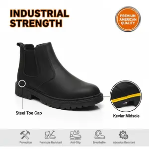 Durable Outdoor Comfortable Waterproof Anti-slip Safety Shoes Puncture-proof Splash-proof Smash-proof Breathable Unisex Chef Work Shoe Reliable Safety Sneakers