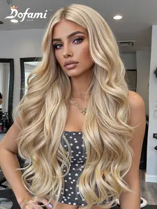 Women's Lace Front Wig, Lace Frontal Wigs, Long Wavy Hair, Full Head Covering, Natural Parted Design, Free Style Suitable for Daily Wear