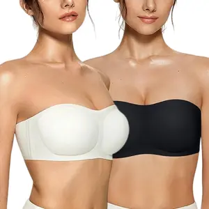 The Original Non-Slip Strapless Jelly Bra | Wireless Lift & Support Bandeau | No Sliding, No Digging, Seamless Comfort for Dresses & Off-Shoulder Tops