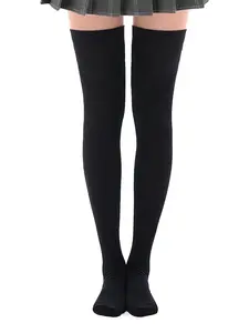 Women Extra Long Thigh High Socks, Knee High Stockings, Leg Warmers for Cosplay Womenswear (2 Pair)