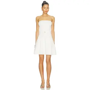 Karina Grimaldi Mira Knit Mini Dress in White