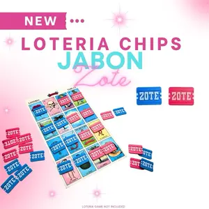 50 Jabon Zote-Loteria Game Markers Chips Custom Designed for Lotería Enthusiasts