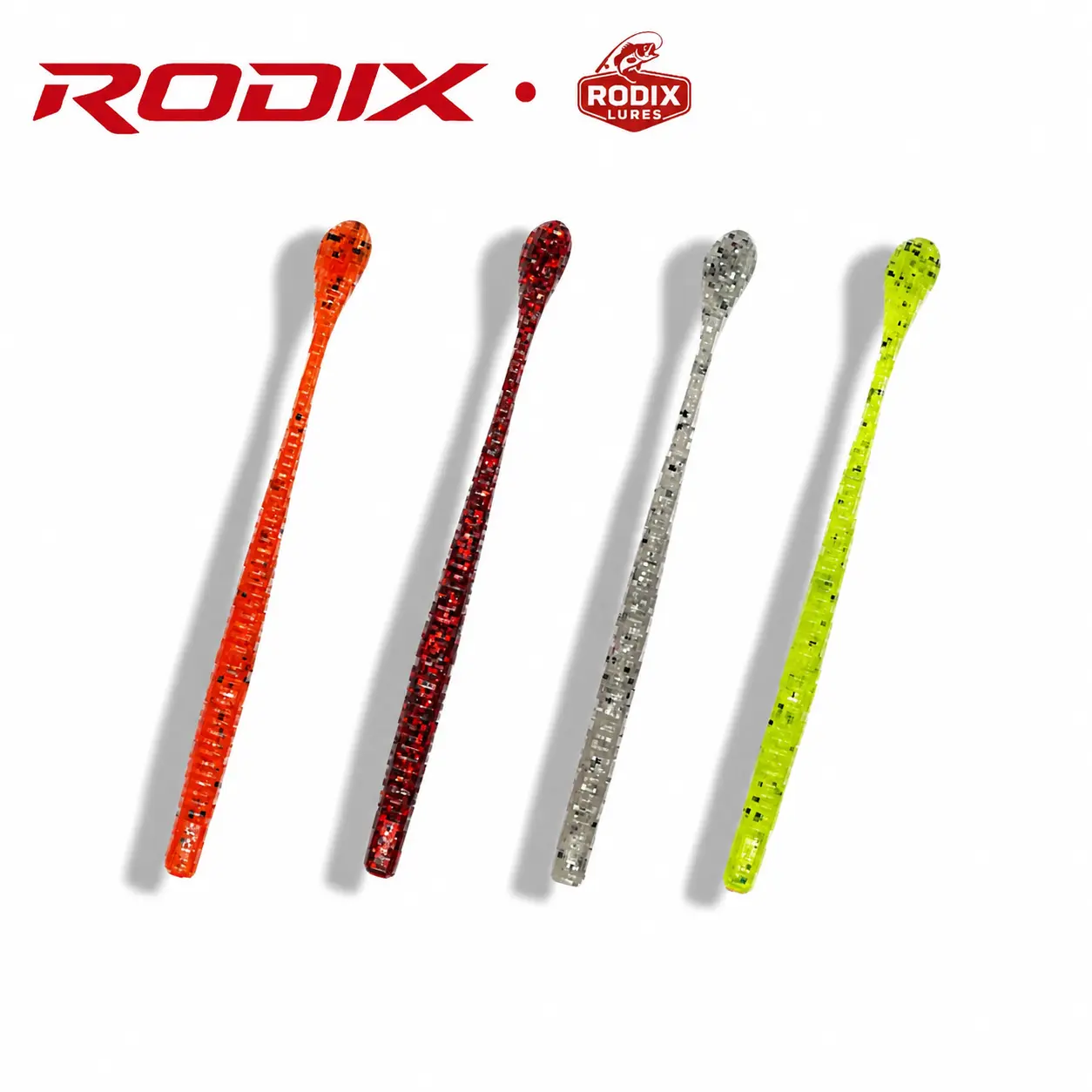 RODIX Finesse Soft Plastic Fishing Lure - Game-Changing Design, 5 Confidence Colors for Clear/Stained Water & Low-Light Conditions, Subtle Action, Multi-Species Performance for More Bites