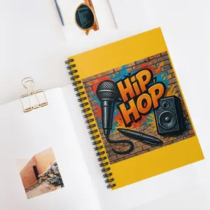 Rap Journal - Spiral Notebook, Ruled Line, Hip Hop Diary, Music Lyric Book, Writing Pad