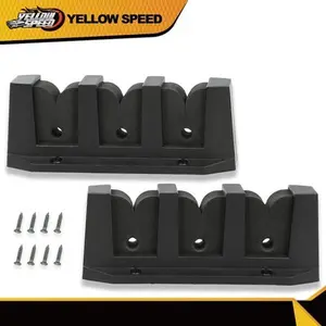 Horizontal Boat Fishing 3 Rod Rack Wall Mount Fishing Pole Holder Stand Storage