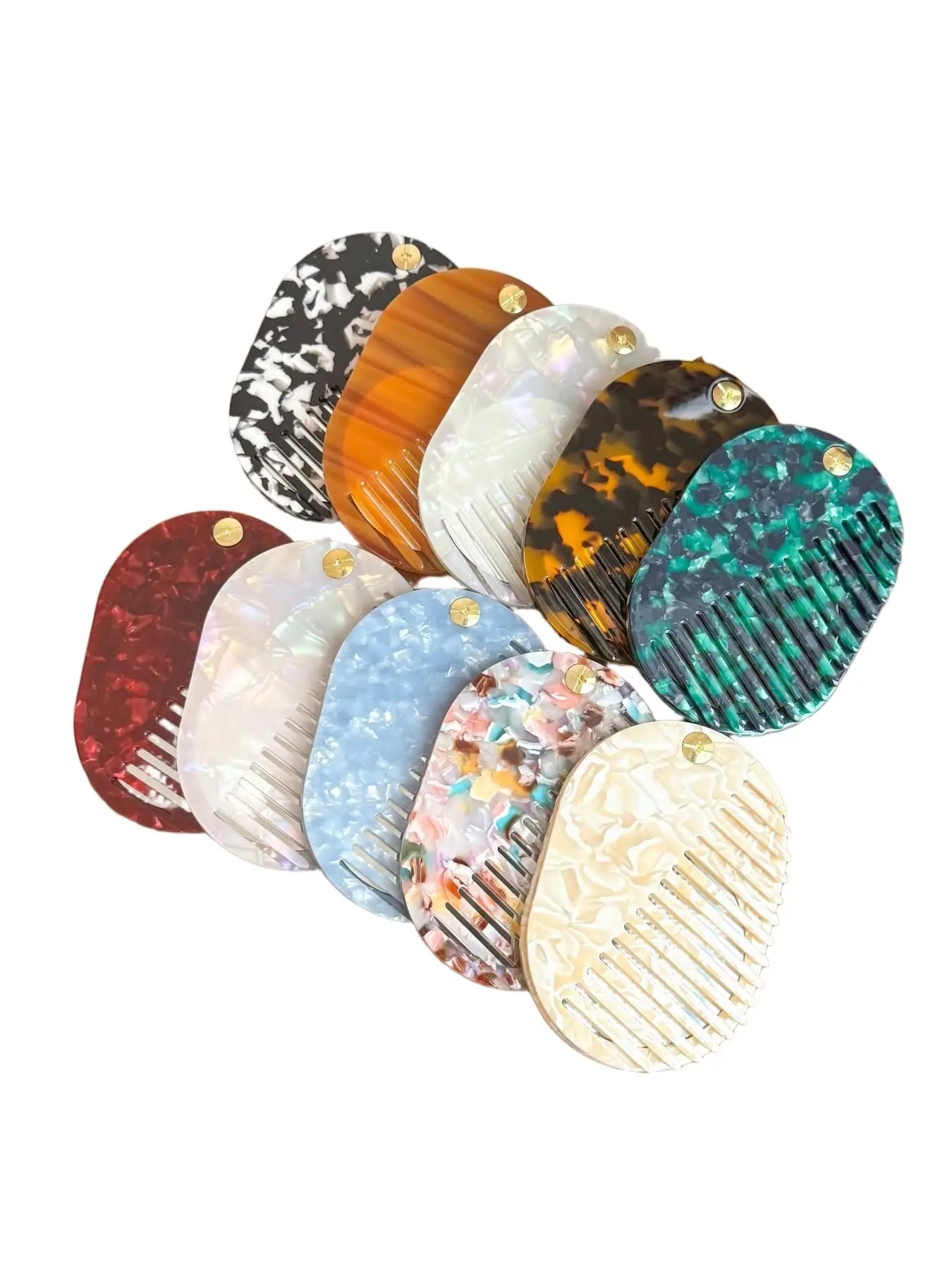 High-Quality Floral Leopard Pattern Comb, Multi-Functional Mirror Comb, Anti-Static Hotel Style Comb, Perfect Gift for New Year Christmas, Hair Tools