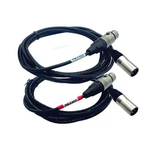 AMERICAN RECORDER XLR Female with PIN 3 HOT to XLR Male Audio Cables - Pair