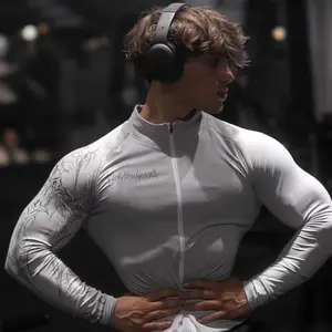 Men’s Fitness Compression Jacket Quick Dry Zip Up Sports Top Workout Running Athletic Activewear Outerwear,gym workout outfits,gym clothes set