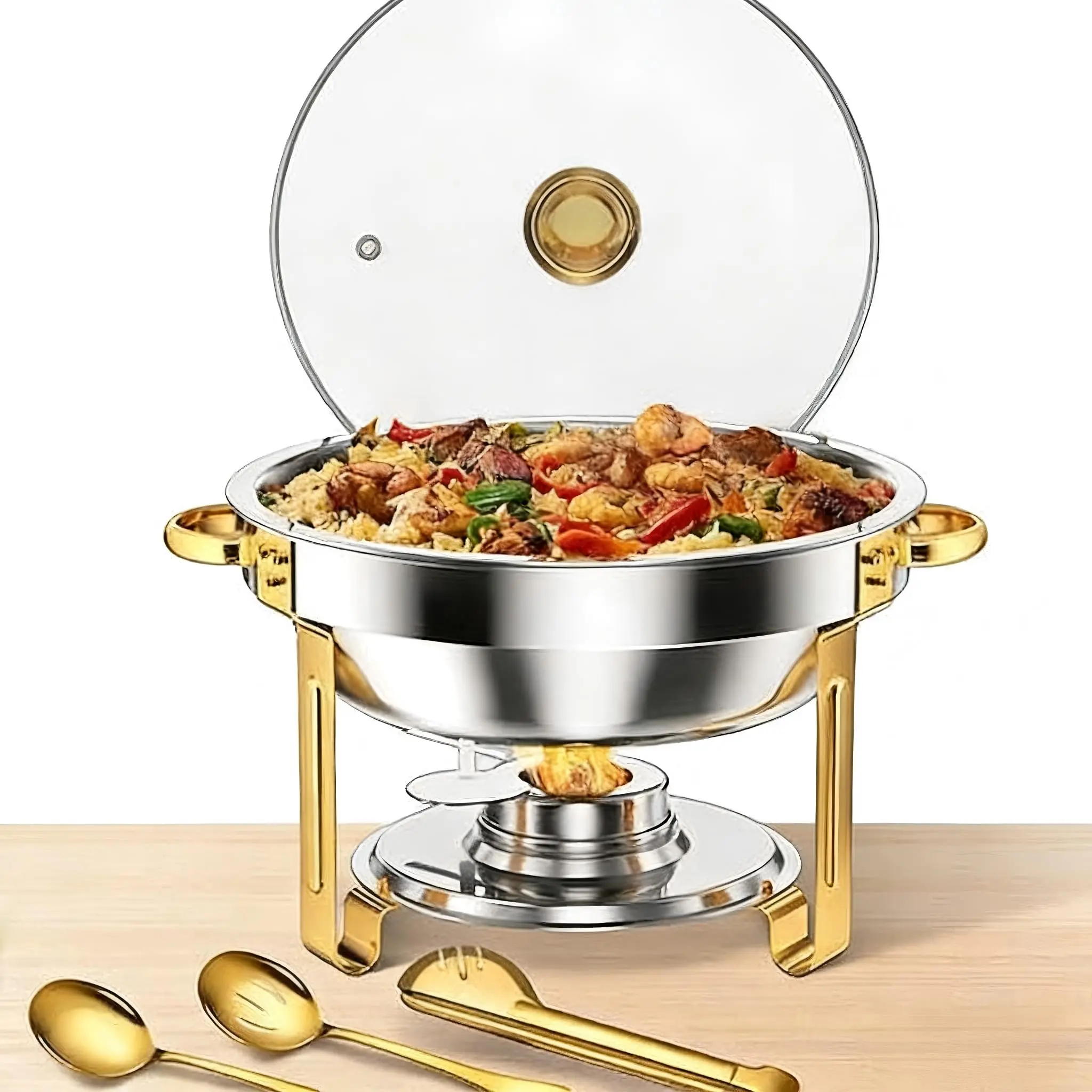 Vaporizador de cocina profesional de acero inoxidable - Ideal para preparar alimentos al vapor en el hogar y uso comercial - Alta calidad - Versátil y duradero