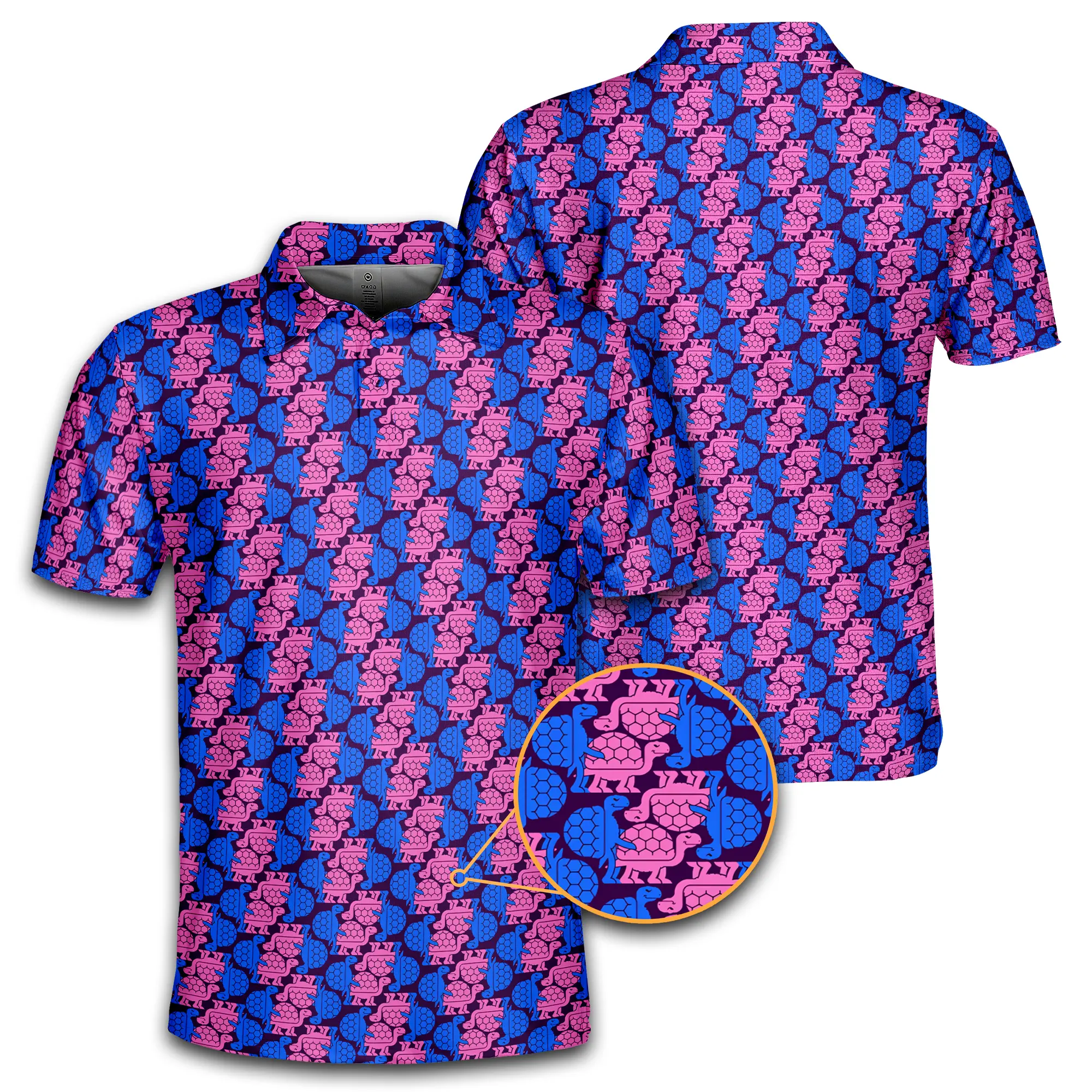 Tortoise Love Funny Golf Polo Shirt , Golf Shirt, Menswear, Apparles for Outdoors, Gift for Men Top Tropical MKPOLO12065-MIE.1