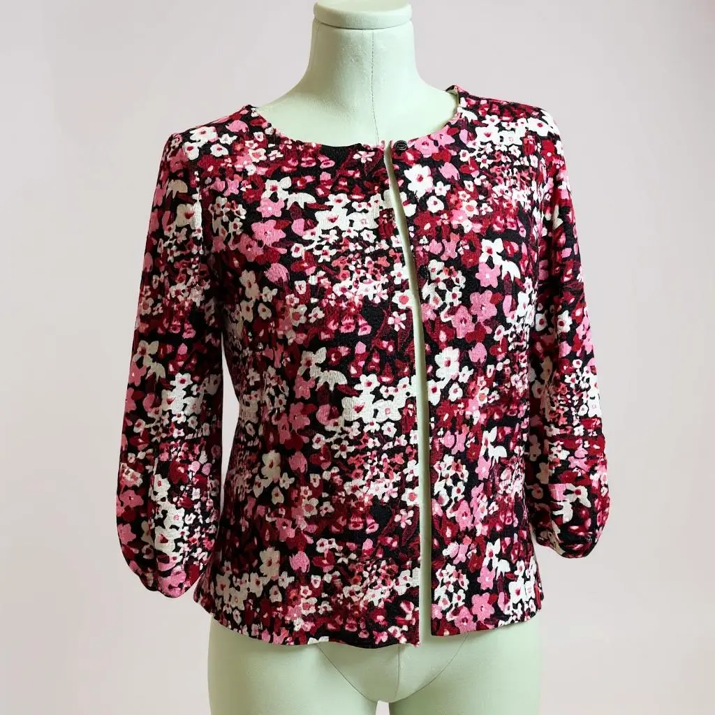 Style & Co Floral Knit Sweater – Medium