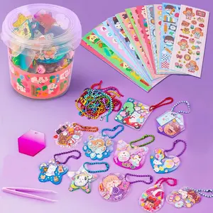 Cute Cartoon Sticker Set, Sticker Sheets, DIY Handmade Craft Kit Toys, Creative Art Supplies for Kids, Birthday Gift for Girls