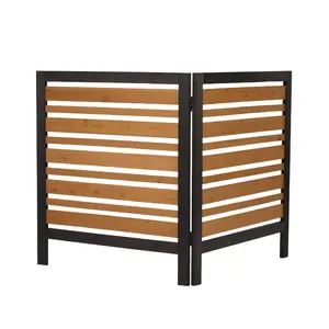 2-Panel Outdoor Air Conditioner Fence Screen, Outside Wood Privacy Fence, Backyard Garden Patio 38" W x 42" H(Using high-quality and premium materials),Room Divider Privacy Screens,Stable and sturdy ,Patio Privacy Screen for Garden, Balcony