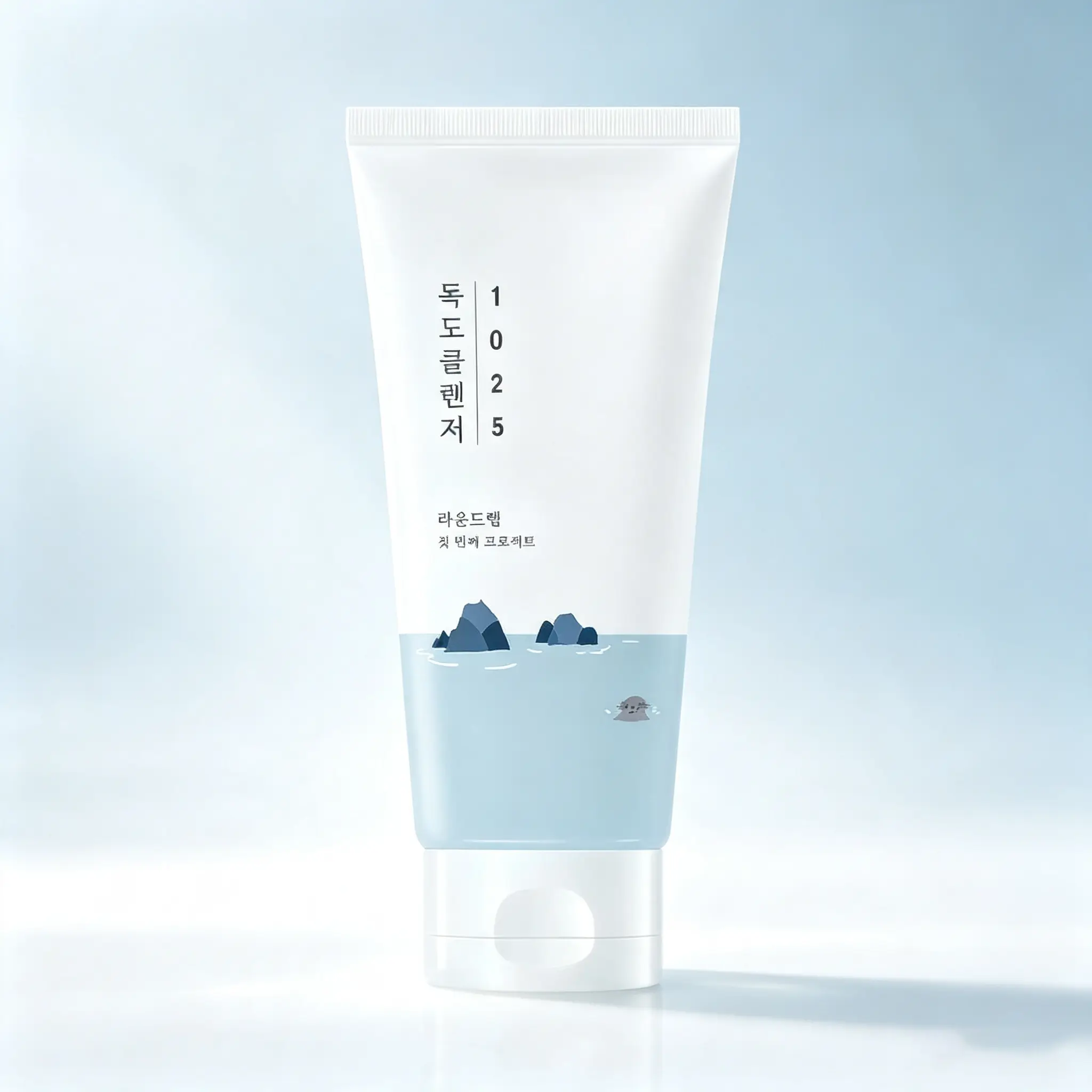 [ROUND LAB] 1025 Dokdo Cleanser 150ml, Mild Low-PH Korean Foaming Cleanser, Hydrating Gentle Daily Wash for All Skin Types