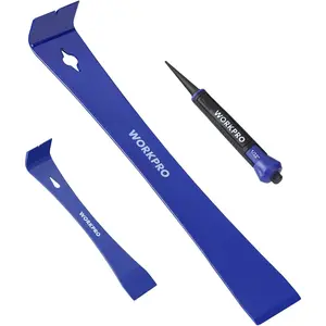 Pry Bar and Nail Punch Set, 5-1/2" Mini Pry Bar, 12" Prybar, 5" Nail Setter, 3-IN-1 Utility Claw Bar for prying, scraping, lifting, pulling, Perfect for Home Remolding & Woodworking