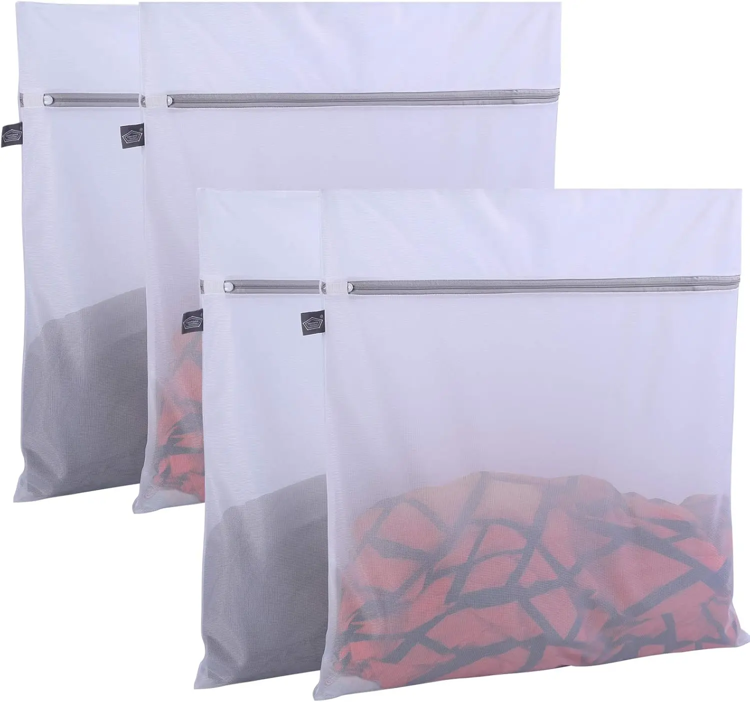 Laundry Bag Mesh Wash Bags, Washing Machine Wash Bag, Net Washer Sack with Zipper, Dryer Pouch for Cleaning and Drying Cloths, Garment, Coats, Sweater, Delicates, Sheet, Pant, Soft Toys