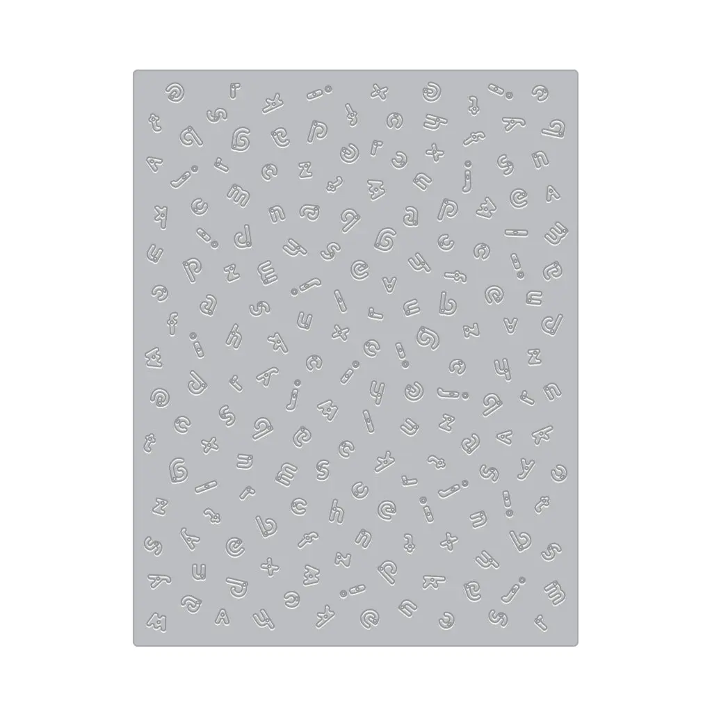 Alphabet Embossing Plate