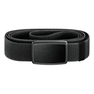 Groove Belt Low Profile – Golf Belt for Men & Women, Low Bulk Stretch Fit, Magnetic Buckle – Black / Midnight