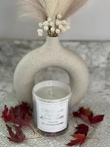 The Men's Den 14oz Premium Soy Wax Candle with Illusion Spiced Bergamot & Rum Raisin Scent for Game Nights & Relaxing Evenings