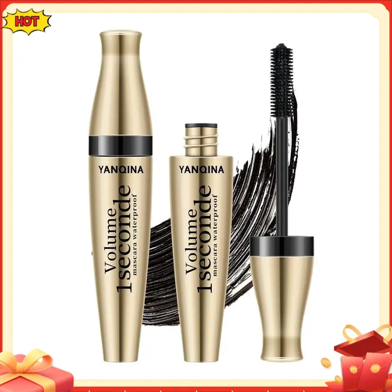 Waterproof Thickening Curling Mascara for Elegant Eye Makeup Long Lasting Black Case Eyelash Cosmetic mascara essence