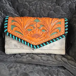 Teal Outsider Crossbody Clutch