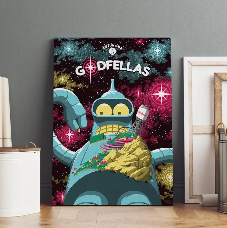 Futurama Poster | Rolled Poster Print .Poster Decorations, Holiday Poster - Halloween Party Decorations.Wall Decor.Poster Gift For Holiday, Halloween, Birthday, Christmas