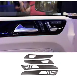Oak Wood Grain Interior Door Panel Cover Trim for Mercedes Benz ML/GLE 2012-2019,GL/GLS 2013-2019 (with Memory Seat Button)