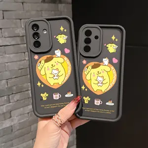 Cute Pompom Purin Case for Samsung Galaxy Series, Durable Silicone Material, Perfect Fit Design for Multiple Models