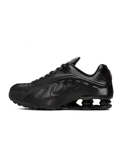 Women's Nike Shox R4 Black/Black-Black-Max Orange (AR3565 004)