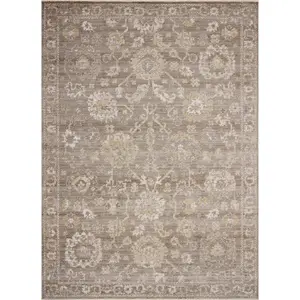 Magnolia Home by Joanna Gaines x Loloi Pace PAC-03 Taupe Wheat Traditional Power Loomed Rug