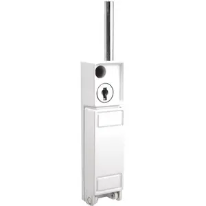 212 MAIN Prime-Line Products Slide U 9919 Steel Keyed Deadbolt, White Surface Mount Key Locking Security Solution for Sailing, Water Sports
