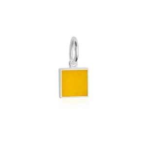 Letter Q, Nautical Flag Silver Mini Charm