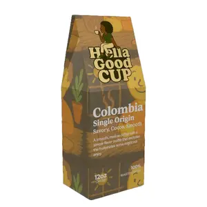 Hella Good Cup Colombia SO Single Origin Coffee - Savory Cocoa Smooth - 12oz - Perfect for Daily Drinkers & Flavor Minimalists