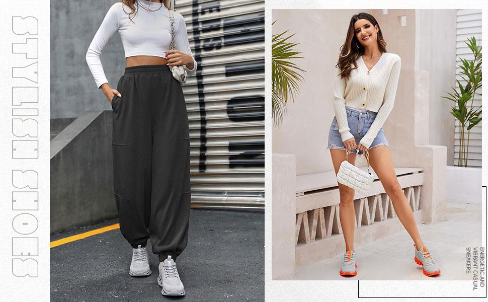 Womens Running Shoes Blade Tennis Walking Fashion Sneakers Breathable Non Slip Gym Sports Work Trainers Yellow Training Casual Footwear Girl Athletic