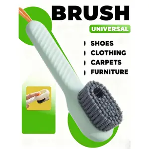 Multifunction Cleaning Shoe Brush Soft Automatic Liquid Shoe Brush Long Handle Clothes Soap Brush With Hook Clean Tool